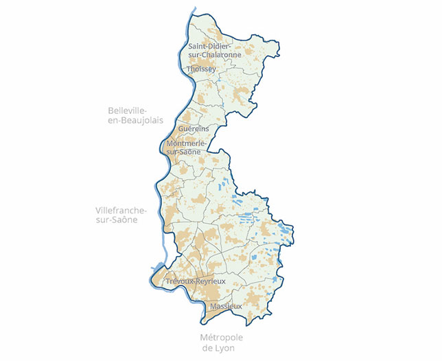 Carte SCOT Val Saône Dombes